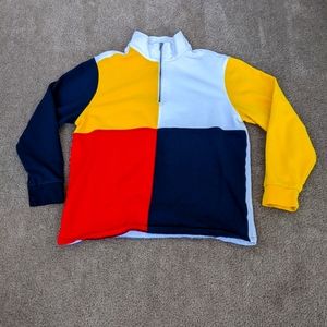 Pacsun color block quarter zip sweater